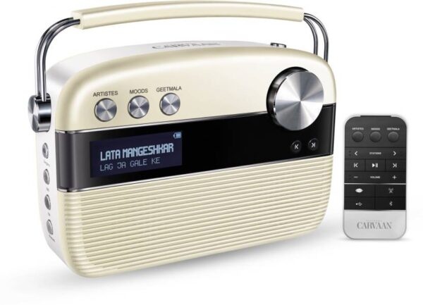 SAREGAMA Carvaan Hindi 10 W Bluetooth Speaker  (Porcelain White, Stereo Channel)